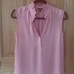 Ann Taylor mauve/pink sleeveless blouse